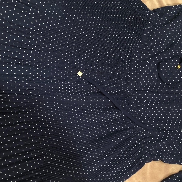 Michael Kors Navy Polka Dot Dress Medium NWT - Picture 3 of 8